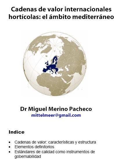 Cadenas de valor internacionales hortícolas: el ámbito mediterráneo