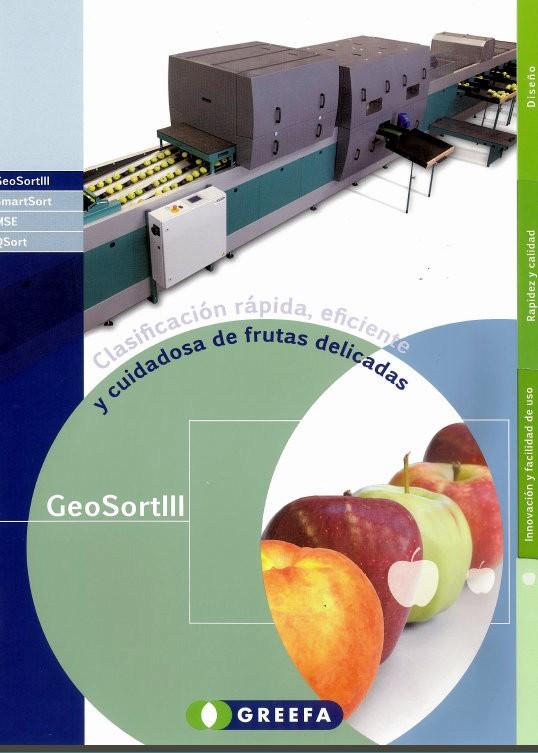 GeoSort III, de Greefa, clasificación rápida, eficiente y cuidadosa de frutas delicadas