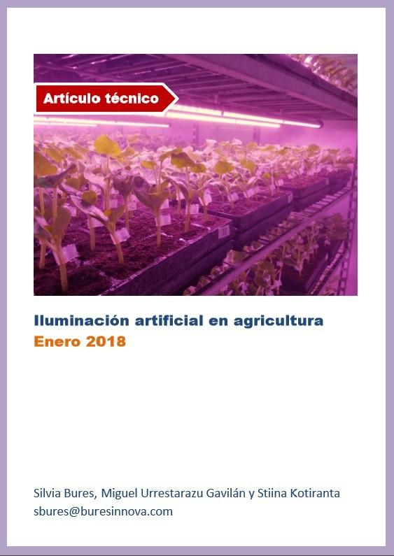 Iluminación artificial en agricultura