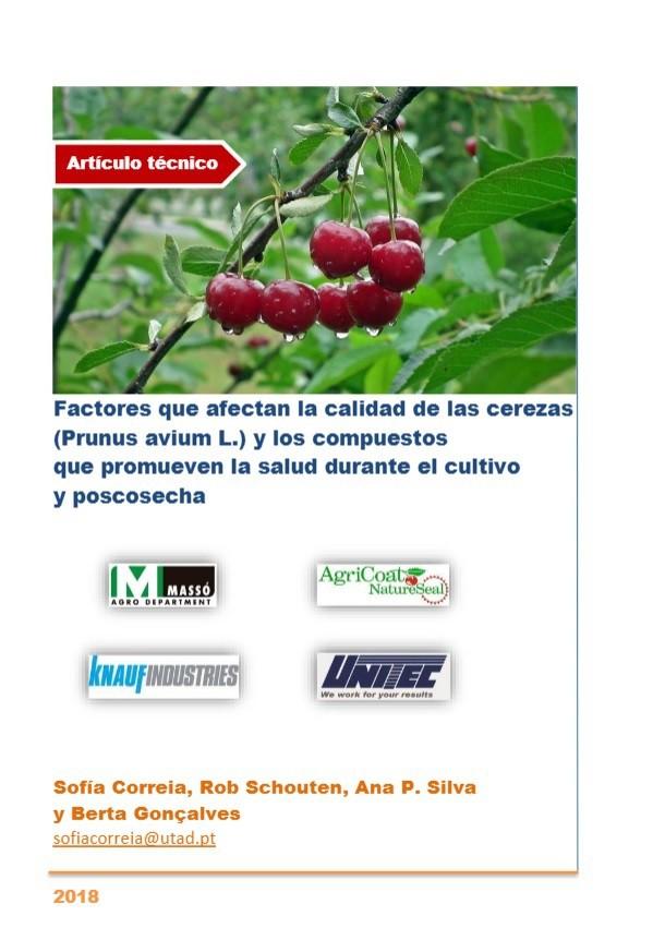 Factores que afectan la calidad de las cerezas y los compuestos  que promueven la salud durante el cultivo y poscosecha