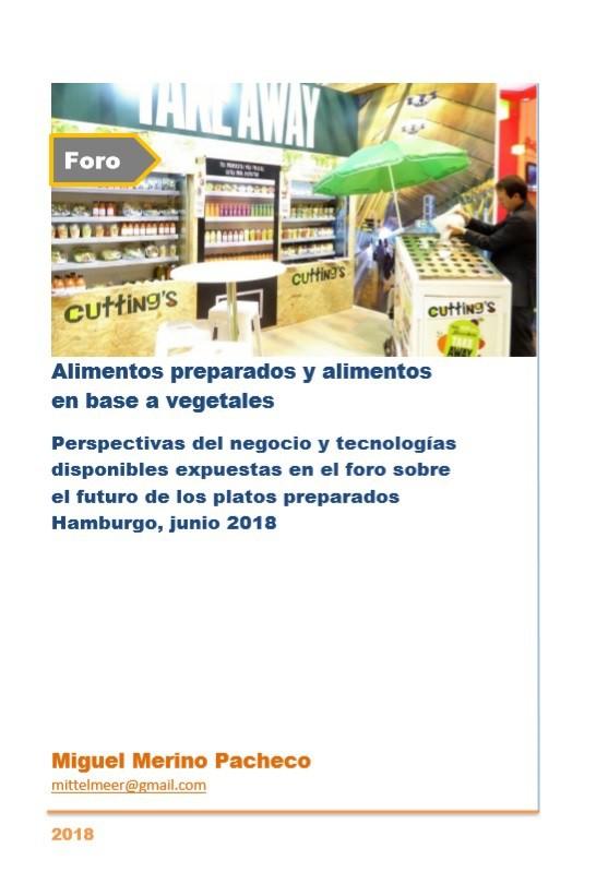 Alimentos preparados y alimentos  en base a vegetales