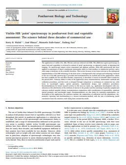 Visible-NIR ‘point’ spectroscopy in postharvest fruit and vegetable assessment