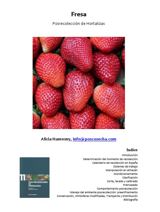 Fresa. Posrecolección de Hortalizas