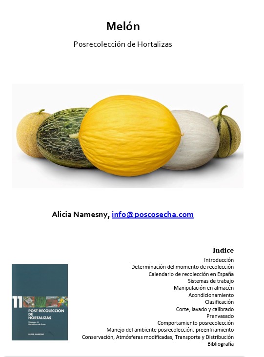 Melón. Posrecolección de Hortalizas