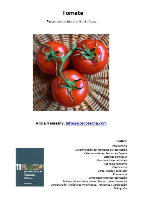Tomate. Posrecolección de Hortalizas