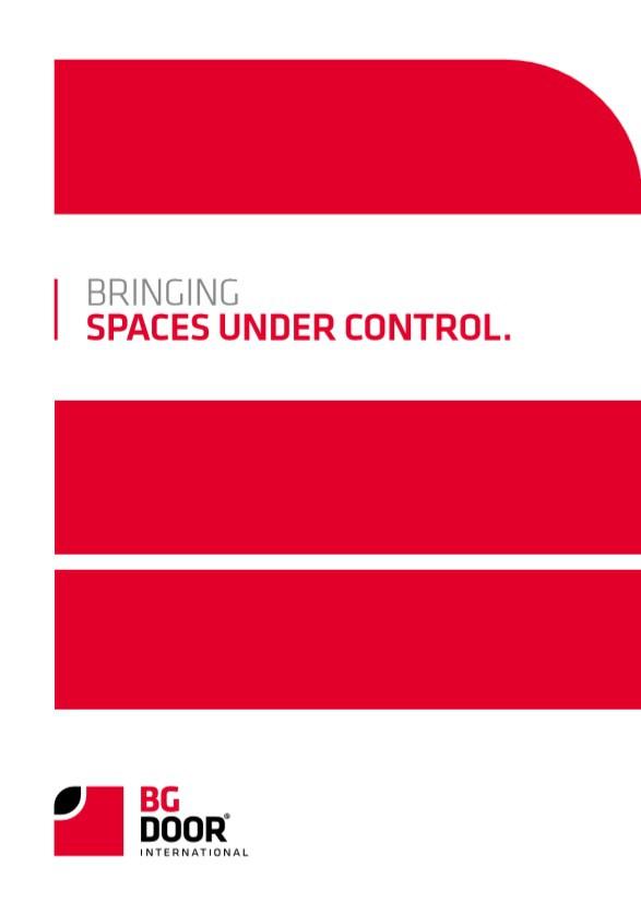 Bringing spaces under control - BG Door International Catalogue